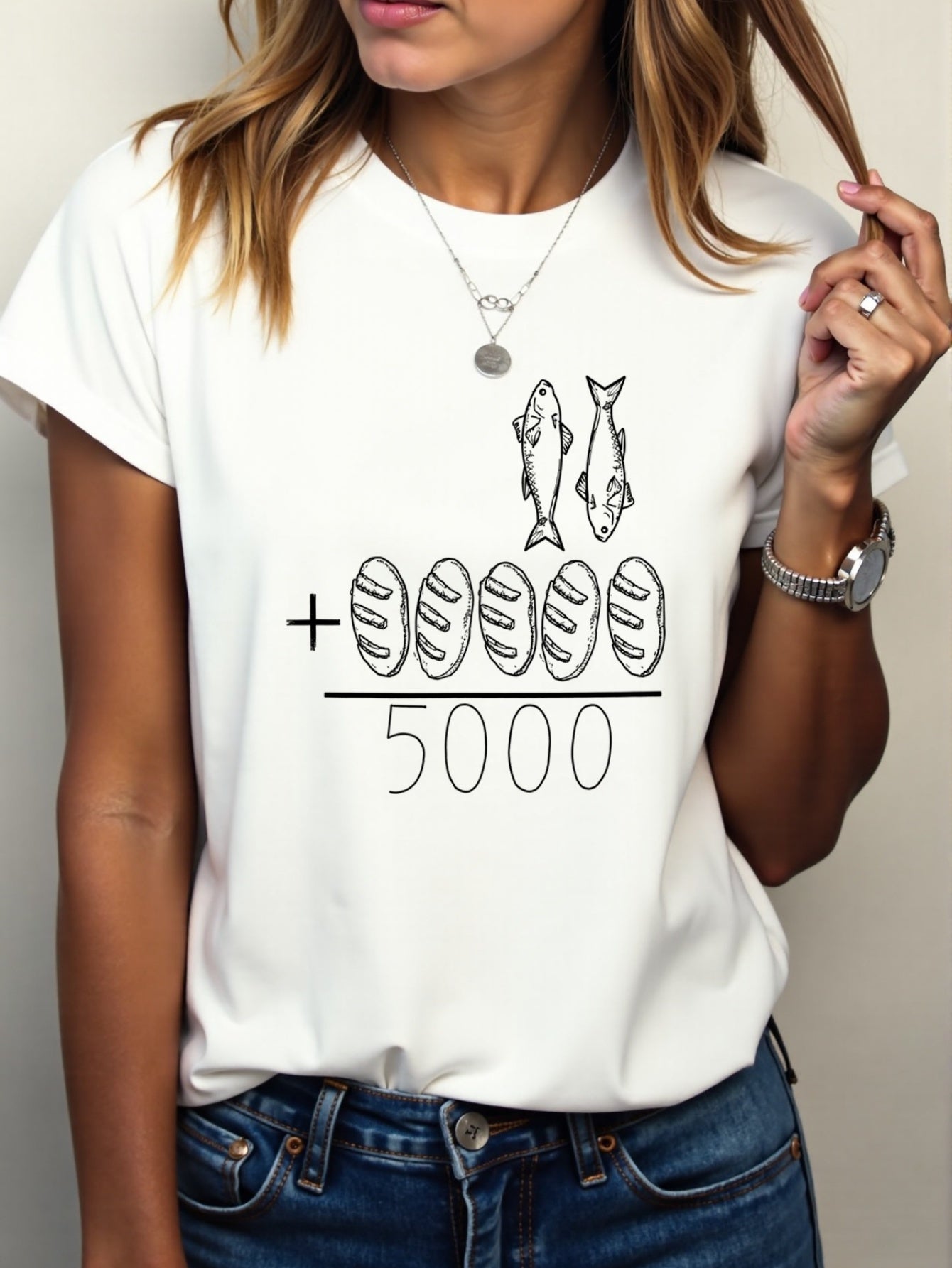 TWO FISH AND FIVE BREAD T-SHIRT