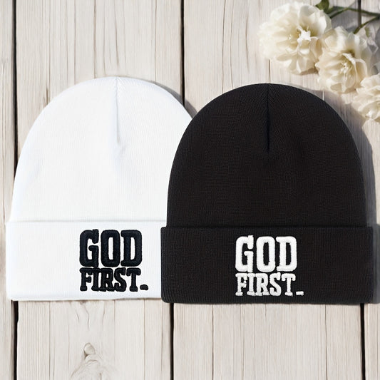 "GOD FIRST" WARM HAT