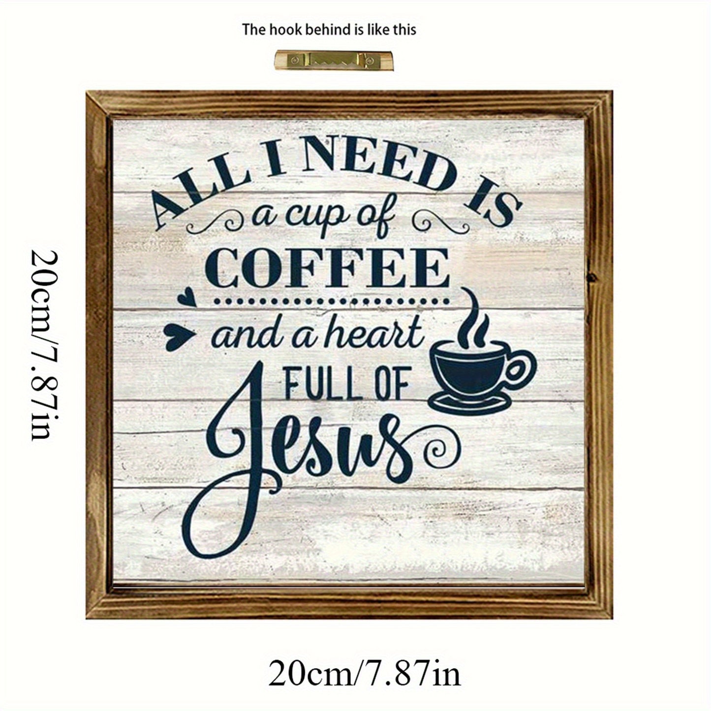 WOODEN CHRISTIAN WALL MOUNT